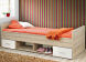 Kajuitbed Deck met 2 opbergvakken en 2 lades (inclusief nachtkastje) in een vrolijke tienerkamer