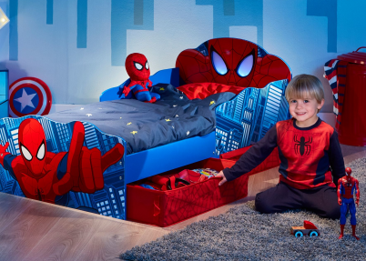 Foto van een Spiderman bed bij het artikel 'Hoe start je met het inrichten van een jongenskamer'