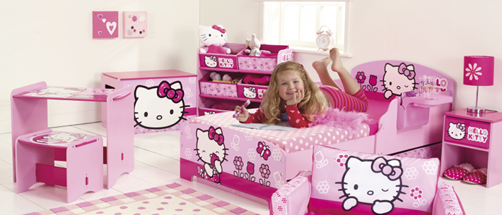 Roze Hello Kitty kamer voor meisjes