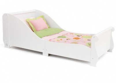kidkraft meisjesbed in de vorm van een slee