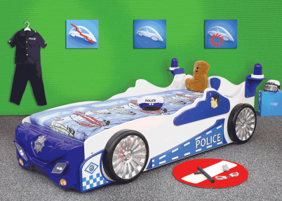 politieauto kinderbed