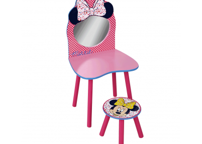 Minnie Mouse kaptafel met kruk voor meisjes