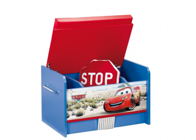 Cars speelgoedkist en zitbankje