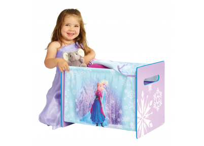 Vrolijke speelgoedkist Disney Frozen met meisje