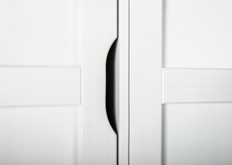 Pool veelbelovend Ouderling Massief grenen 2-deurs kledingkast Lodge wit | Kasten | JeEigenKamer.nl