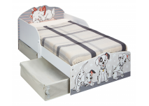 Kinderbed Vlekkie met opberglades opgemaakt bed