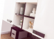 Detailfoto van de 4-deurs kledingkast Pretty voor de paarse meidenkamer
