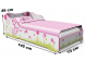 Leuk kinderbed met bloemetjes