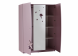 Elegante lila kledingkast met spiegel Arwen met twee open deuren