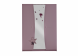 Vooraanzicht elegante lila kledingkast met spiegel Arwen