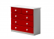 rood ladekastje met 5 lades