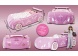 Roze autobed in de vorm van kever of beetle