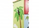 Detailfoto zijkant van het schitterend ladekastje 'Safari' met palmboom en vriendelijke vogel