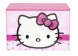 Vooraanzicht Hello Kitty speelgoedkist in lichtroze, donkerroze en wit