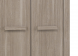 Detailfoto van de houten handgreep van de twee-deurs kledingkast Bowery