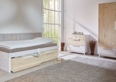 Chille tienerkamer 'TwoTone' met opbergruimte Chille tienerkamer TwoTone