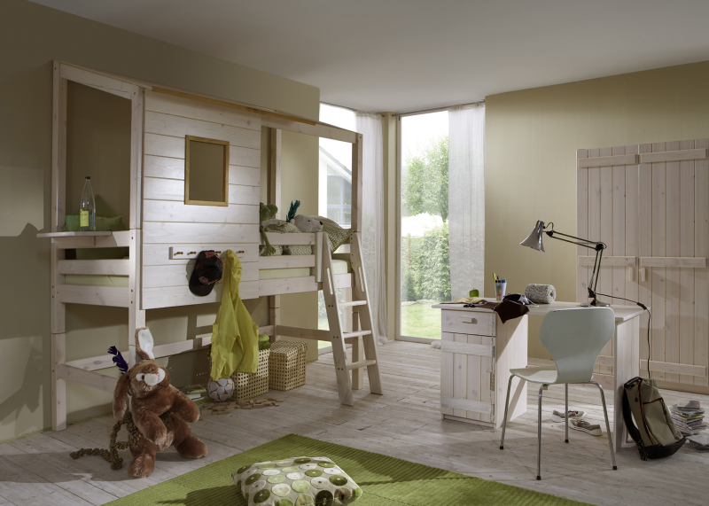 Verstrikking Op de een of andere manier Pa Complete boomhut slaapkamer met hoog bed | Complete kamers | JeEigenKamer.nl